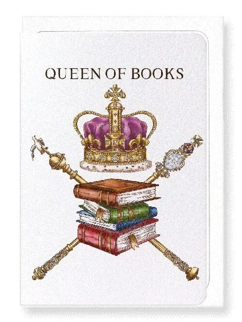 QUEEN OF BOOKS Greeting Card