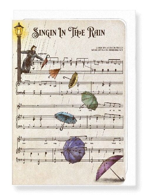 SINGIN’ IN THE RAIN Greeting Card