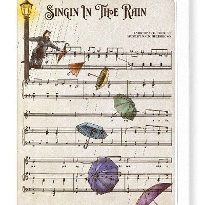 SINGIN’ IN THE RAIN Greeting Card