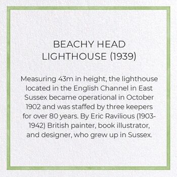 PHARE DE BEACHY HEAD 1939 Carte de vœux 3