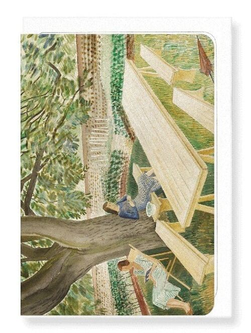 TWO WOMEN IN A GARDEN 1933  Greeting Card