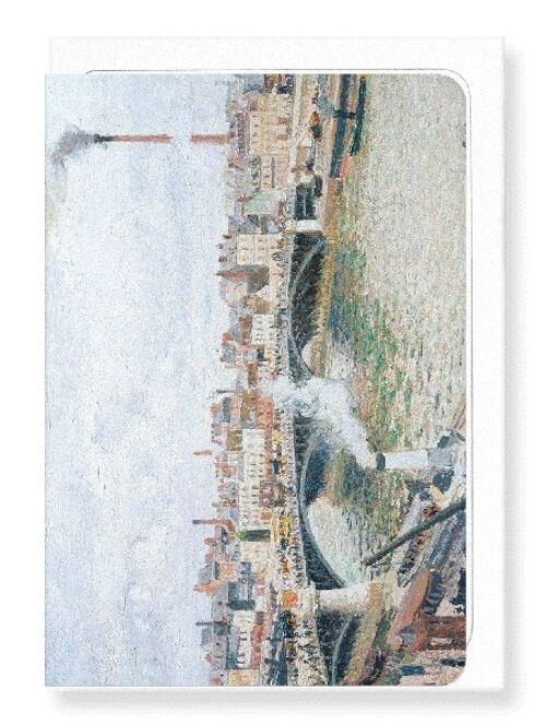 MORNING, AN OVERCAST DAY, ROUEN 1896  Greeting Card
