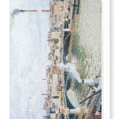 MORNING, AN OVERCAST DAY, ROUEN 1896  Greeting Card