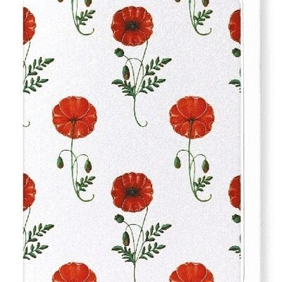 RED POPPIES C.1520- C.1530  Greeting Card