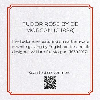 TUDOR ROSE PAR DE MORGAN C.1888 Carte de vœux 3