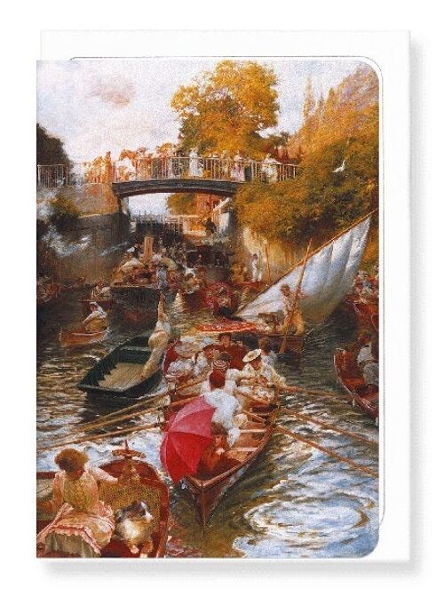 BOULTERS LOCK SUNDAY AFTERNOON 1882-1897  Greeting Card