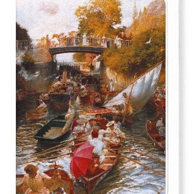 BOULTERS LOCK SUNDAY AFTERNOON 1882-1897  Greeting Card