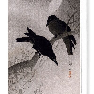 Corvi di notte Cartolina d'auguri giapponese