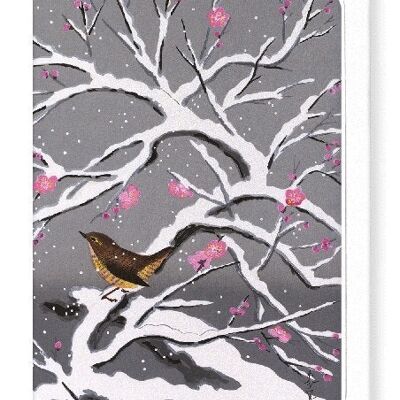 SNOW PLUM BLOSSOMS Japanese Greeting Card