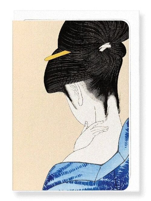 BEAUTY IN FRONT OF A MIRROR Japanese Greeting Card