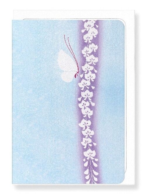 WHITE BUTTERFLY Japanese Greeting Card