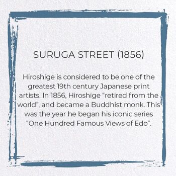 SURUGA STREET 1856 Japonais Carte de vœux 3