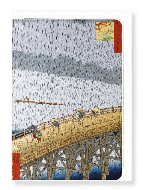 SUDDEN SHOWER Japanese Greeting Card