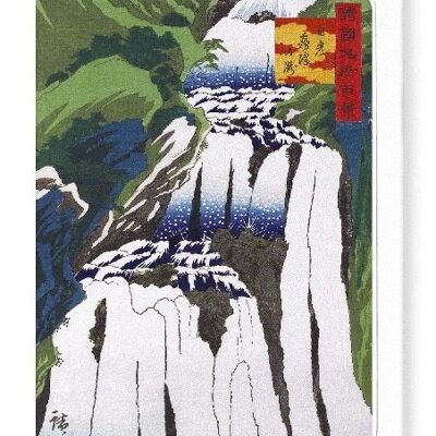 WATERFALL IN NIKKO Japanese Greeting Card