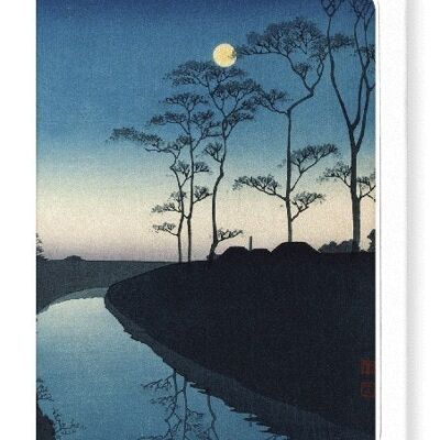 CANAL BY MOONLIGHT Japanese Greeting Card