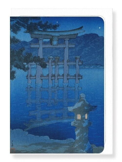 STARRY NIGHT OF MIYAJIMA Japanese Greeting Card