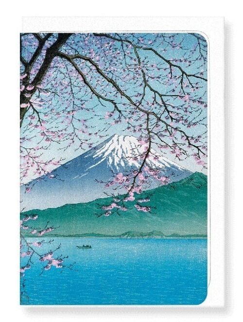 MOUNT FUJI IN SPRINGTIME Japanese Greeting Card