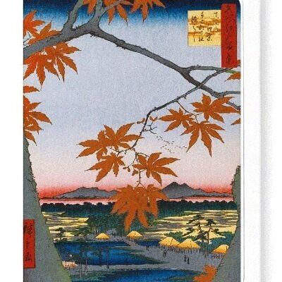 MAPLE LEAVES AT MAMA Japanese Greeting Card