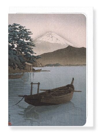 MONT FUJI ET BATEAU Japonais Carte de vœux 1