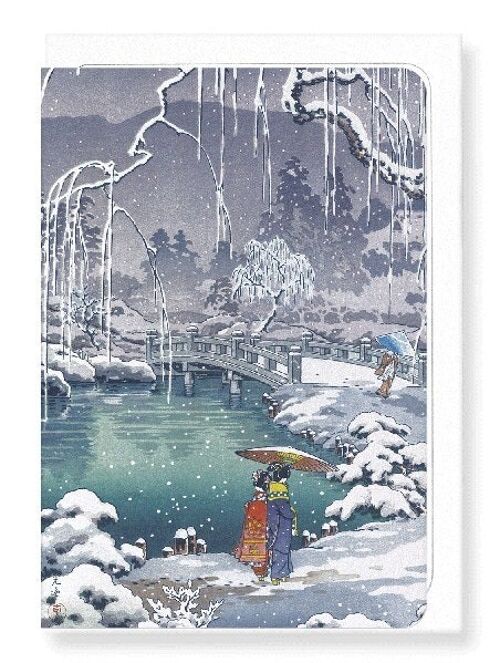 WINTER WILLOWS Japanese Greeting Card