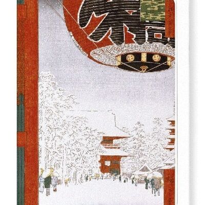 TEMPIO IN ASAKUSA Cartolina d'auguri giapponese