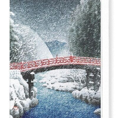 NIKKO IN SNOW Japanese Greeting Card