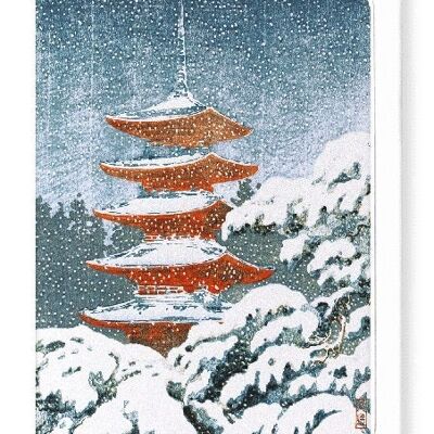 NIKKO PAGODA Japonais Carte de vœux