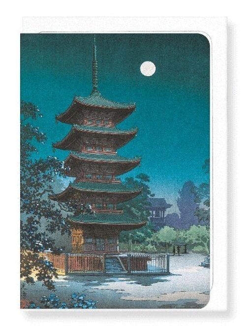 ASAKUSA KINRYUZAN TEMPLE 1938  Japanese Greeting Card