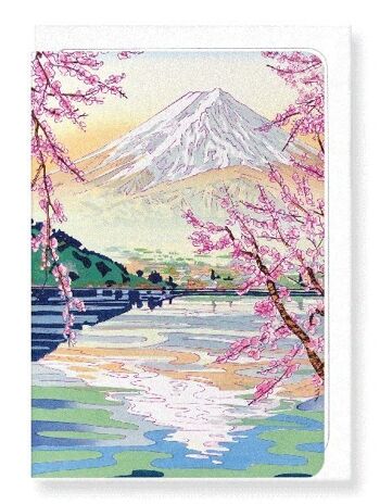 MONT FUJI PRINTEMPS Japonais Carte de vœux 1