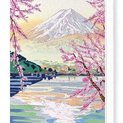 MOUNT FUJI SPRINGTIME Japanese Greeting Card