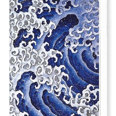 MASCULINE WAVES Japanische Grußkarte