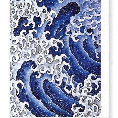 MASCULINE WAVES Japanese Greeting Card