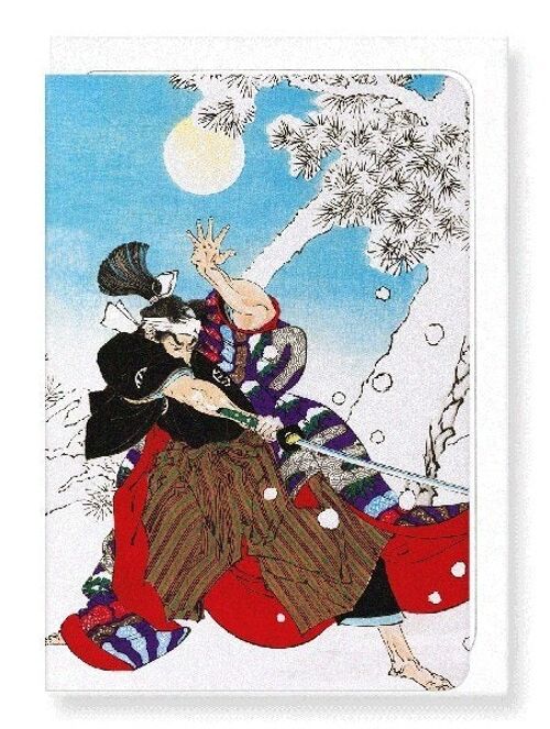 KOBAYASHI IN THE SNOW Japanese Greeting Card