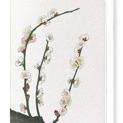 Biglietto d'auguri giapponese in fiore di prugna