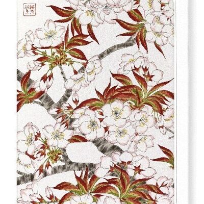 CHERRY BLOSSOM FLOWERS Japanese Greeting Card