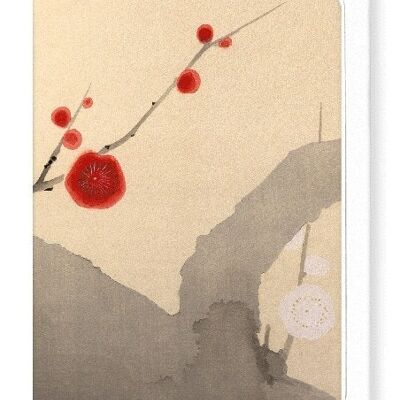 PLUM BLOSSOM FLOWERS Japanese Greeting Card