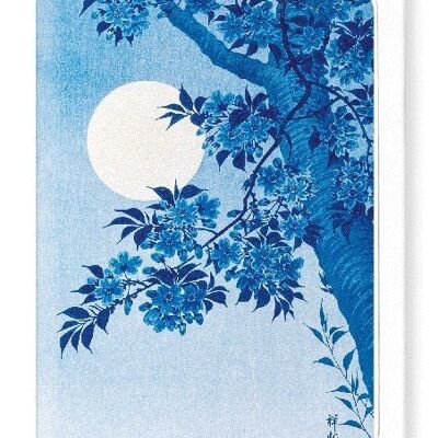 CHERRY BLOSSOMS IN THE MOON Japanese Greeting Card