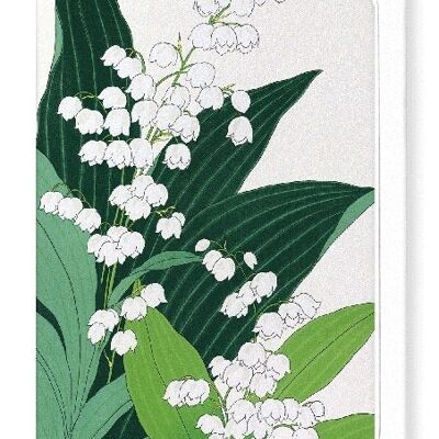 LILY OF THE VALLEY japanische Grußkarte