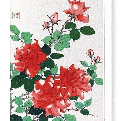 Rosen japanische Grußkarte