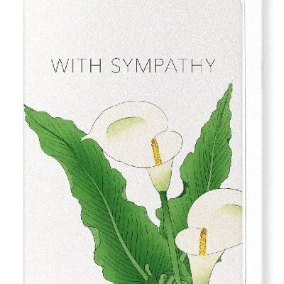 SYMPATHY CALLA LILY Japanese Greeting Card