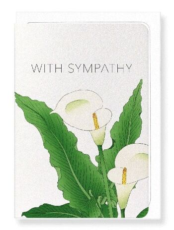 SYMPATHY CALLA LILY Japonais Carte de vœux 1