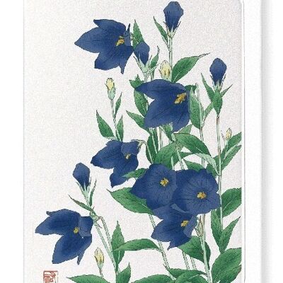 BLUEBELL FLOWER Japonais Carte de vœux