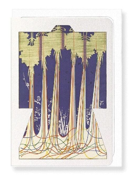 KIMONO OF FIVE COLOURED STRINGS OF BUDDHISM 1899  8xCards