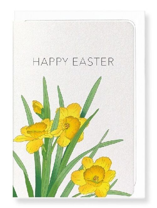 HAPPY EASTER DAFFODIL  Japanese Greeting Card