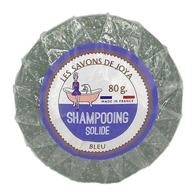 Blaues festes Shampoo
