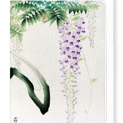 WISTERIA Japanese Greeting Card