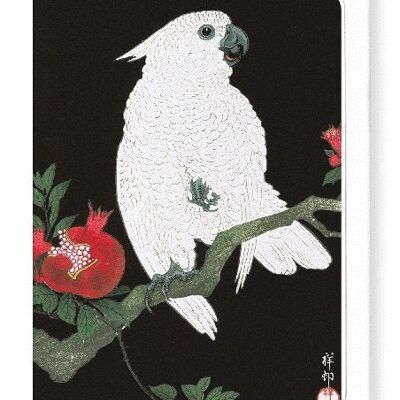 COCKATOO ET GRENADE Carte de vœux japonaise