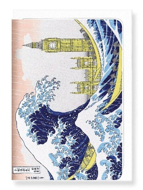 GREAT WAVE OF LONDON Japanese Greeting Card