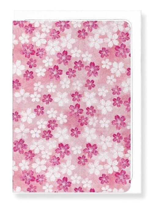 CHERRY BLOSSOM ON PINK Japanese Greeting Card
