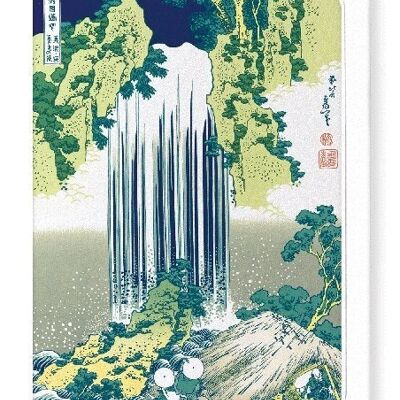 YORO WATERFALL Japanese Greeting Card
